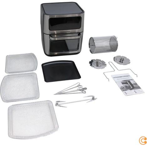 [GEBRAUCHT] B-Ware Gourme Tmaxx Heißluft Ofen Fritteuse Airfryer Schwarz Digital Timer Touchdisplay