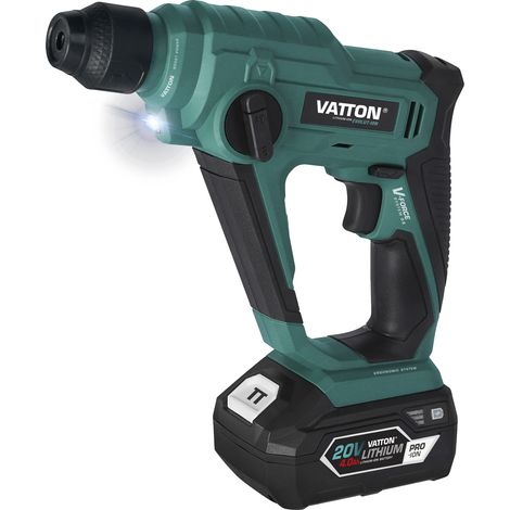 Trapano Vatton 20v sds 1 batteria 4.0ah (1/2)