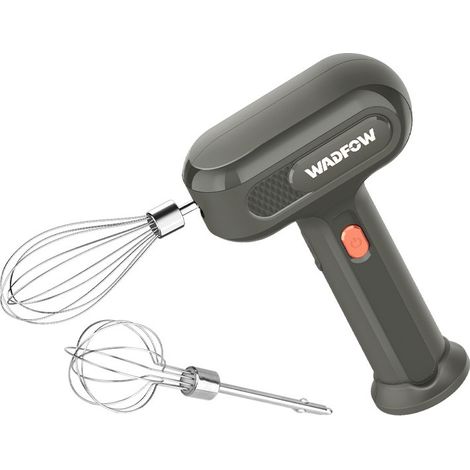 Mezcladora de mano inalámbrica WADFOW 25W, 3 velocidades, batería 1500 mAh, 2 varillas