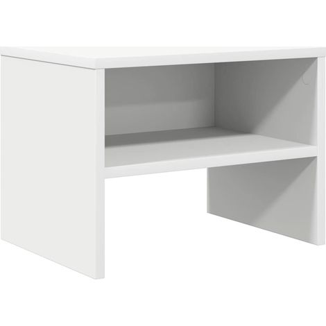 vidaXL Comodino Bianco 40x30x30 cm Legno Ingegnerizzato (1/5)