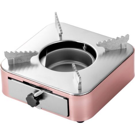 Brûleur à alcool avec tiroir pushpull pour barbecue en plein air, randonnée, camping, randonnée(Rose) (1/5)