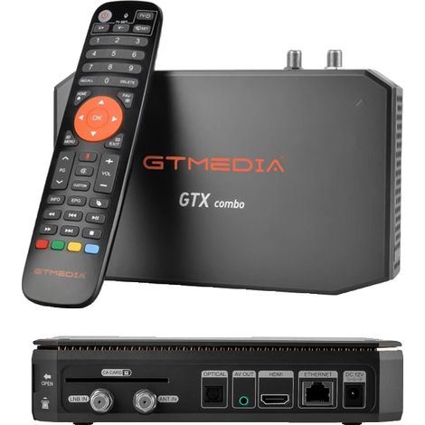 Boîtier TV Intelligent, Support 8K, Double DVB et Fonctionnalité Android, GTX Combo, Prise EU (1/5)