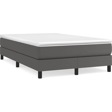 Maison Exclusive - Boxspringbettgestell Grau 120x200 cm Kunstlede (1/5)