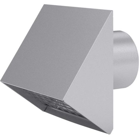 Traversée de façade VAZ-G150 pour ventilation résidentielle, aluminium blanc