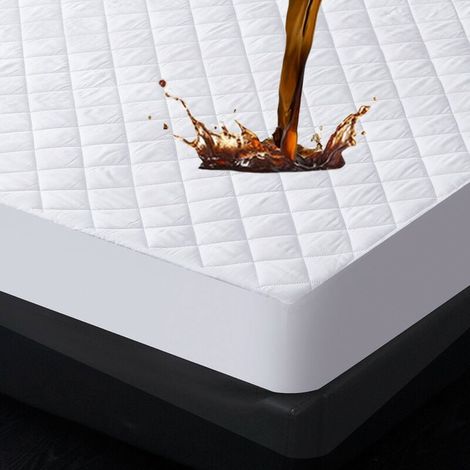(Long Size Twin 100X200+30) Housses de lit et protège-matelas - Housses de matelas respirantes et rafraîchissantes, Housses de matelas lavables et sil (1/5)