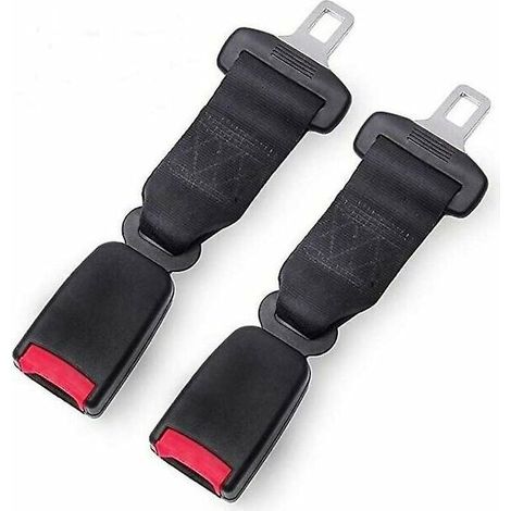 Rallonge de ceinture de sécurité 23 cm rallonge de ceinture de sécurité de voiture noir