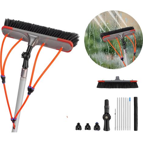 Spazzola per la pulizia ad acqua, lunga 7 metri, larghezza della spazzola 35 cm, leggera (3,5 kg), compatibile con tubo flessibile, ecologica. (1/5)