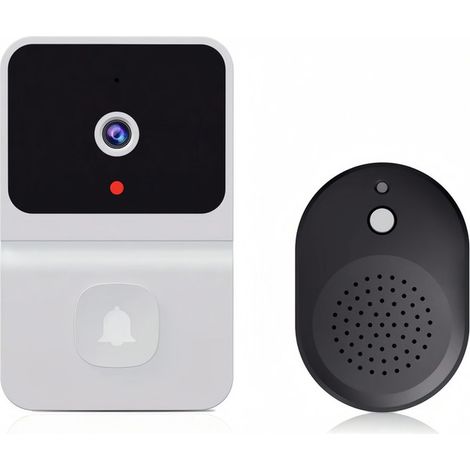 Sonnette sans fil, caméra vidéo, sonnette intelligente, adaptée à un usage domestique, facile à installer (1/5)