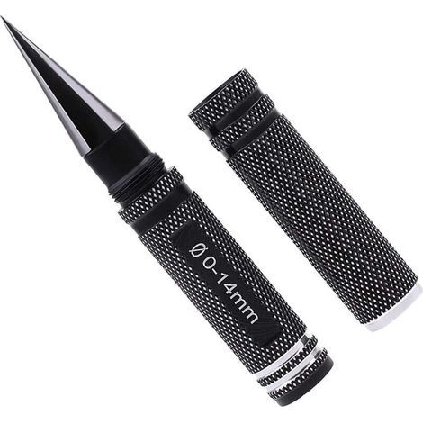 Trou Perforateur Carrosserie Shell Ouvre-Trou Alésoir Extensible 0-14mm Perceuse Outil de Bricolage avec Indicateur de Taille pour Modèle d'avion Bateau Voiture RC (1/4)