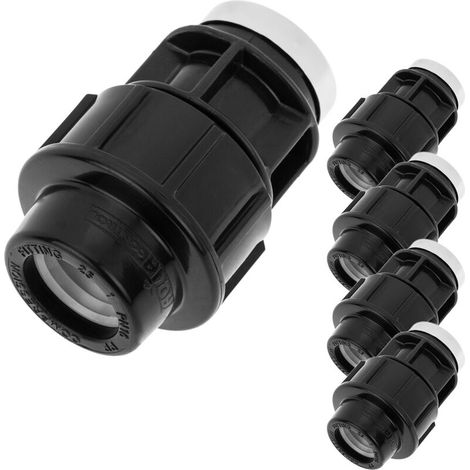 Lot de 5 embouts filetés femelle polyéthylène 20 mm x 1/2“ pour système d'irrigation (1/5)