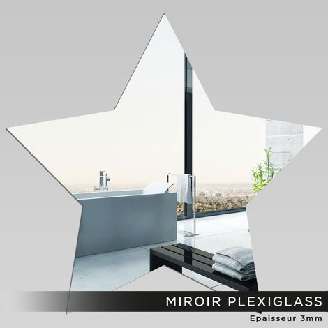 Miroir Plexiglass - Étoile - 5x5 cm (1/2)