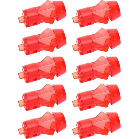 Couvercle de lampe LED 5 mm, voyant rouge, couvercle de lampe pour avion, couvercle de voyant pour PC, support de lampe LED, boîtier en plastique (1/5)