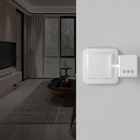 Smart Button Pusher, Smart Finger Bot Automatic Press Device, Remote Control Button Presser for Lights Appliances Garage Dorm Living Room Bedroom Home Setup No App Required (1/5)