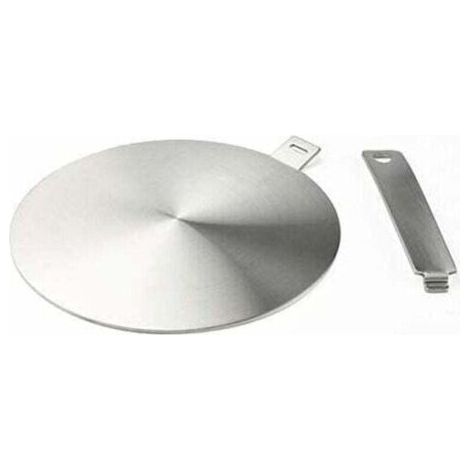 Pair Induktionsadapter, Konverterscheibe für Induktionskochfeld, Wärmeverteilungsplatte mit abnehmbarem Griff und Sockel, 20 cm