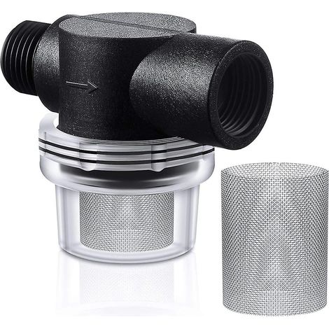 Kit de filtre pour pompe à eau comprenant un filtre à visser et une grille de rechange de 50 mesh, filtre de remplacement 1/2 pouce pour camping-car (1/5)