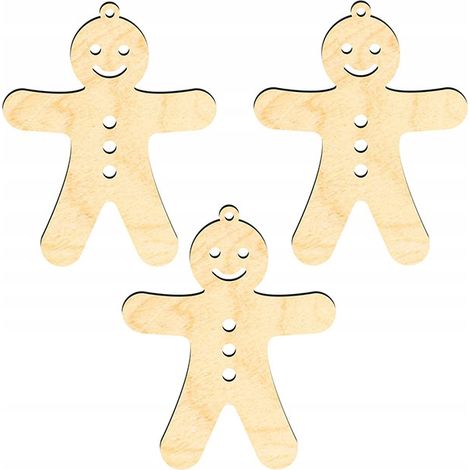 Weihnachtsbaumschmuck aus Holz Z11 3-tlg. (1/3)