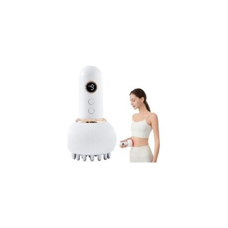 Masajeador linfático corporal – Masaje linfático con calor, luz y vibración para reducir la celulitis (beige) - Crezuo (1/5)