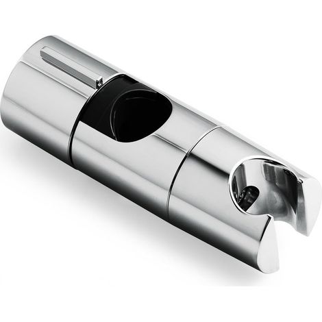 Duschkopfhalterung, verstellbare Duschkopfhalterung für Duschköpfe mit 19–25 mm Durchmesser, verstellbare Duschkopfhalterung mit Druckstange, verschiebbare Wandmontage als Ersatz für Badezimmer, Chrom (1/5)