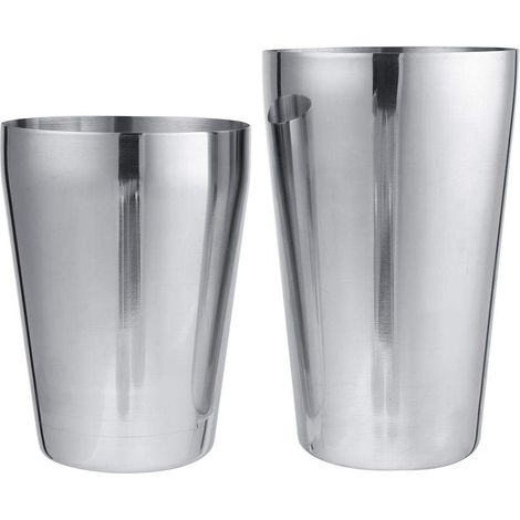 Set di shaker per cocktail in acciaio inox Boston Shaker, set professionale per la preparazione di cocktail da barman, set di 2 pezzi Boston Shaker Tin (600/450 ml) (1/5)