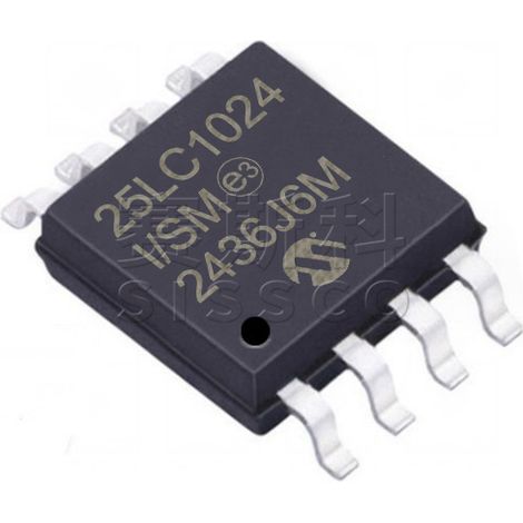 25LC1024-I/SM and 25LC1024-E/SM electronic chips, 5 units per pack