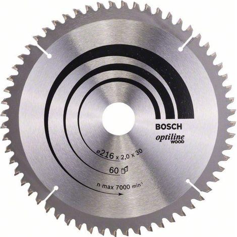 Lama per sega circolare Bosch PRO Wood, 216 x 2 x 30 mm, T60