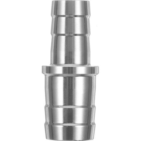 Schlauchreduzierstück für Aquariumfilter, Wasserzulaufadapter für Aquariumfilter, 12 auf 16 mm – 4,8 x 2 cm – Silber (1/4)
