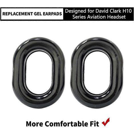 Coussinets d'oreille en gel de rechange pour casques d'aviation David Clark H10-76, H10-30 et H10-13S (1/5)