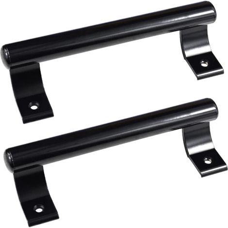 2 pièces Poignée de porte coulissante en aluminium de 8", poignée métallique moderne pour les portes vitrées de balcon, les portes coulissantes de salle de bain, etc. (1/5)