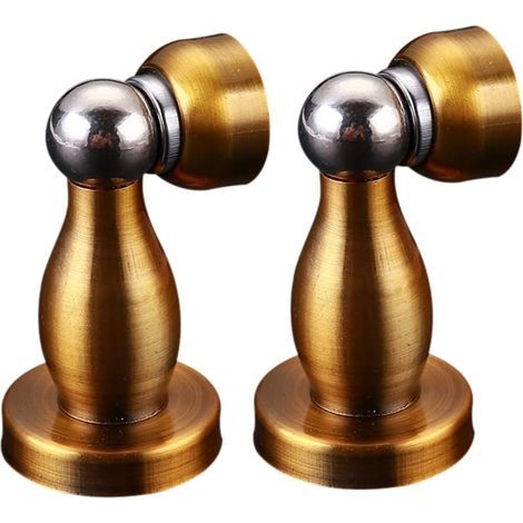 Fermo magnetico in metallo per porte-finestre silenziose, per camera da letto (giallo bronzo) (1/3)