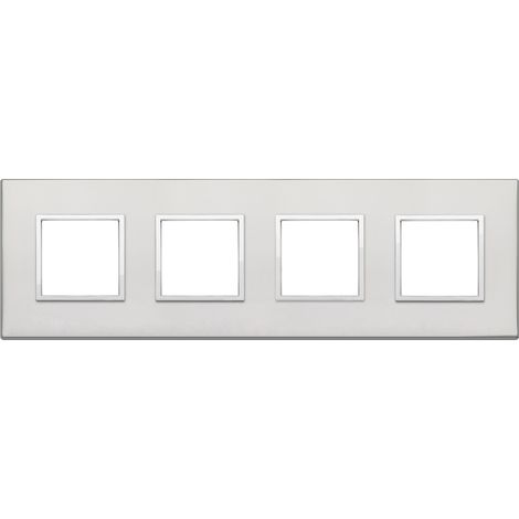 VIMAR - 21669.07.01 Placca 8M (2+2+2+2) int71 argento