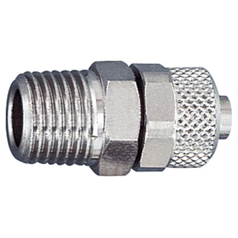 Riegler Gerade Einschraubverschraubung, R 1/8 a., für Schlauch 4/2 (1/2)
