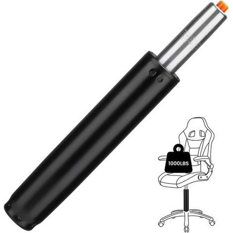 Gas Spring for Chair, Class 4 Gas Spring Piston 1000 LBS, 450 kg, Length 300-450mm, Swivel Gaming Chair Gas Spring, Black (1/4)