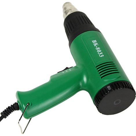 Pistola de aire caliente electrónica de alta resistencia, con doble ajuste de temperatura, pistola de calor industrial portátil para termocontracción, secado, decapado de pintura, pegado, soldadura y  (1/2)