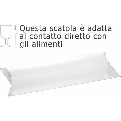 Scatole regalo a tubo trasparenti in PET - uso alimentare, set da 25 pezzi, cm 26 x 3,2 x 10,5 H