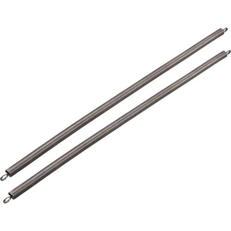 Tension Spring Extension Springs 0.8mm Wire Dia, 8mm OD, 300mm Free Length Spring Steel Small Double Hook 2pcs (1/3)