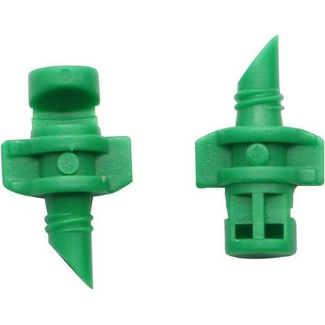 Arroseur automatique 360° pour jardin et arbres fruitiers, système d'irrigation par réfraction réglable 90° 180° 360°, accessoire d'arrosage vert pour fleurs, lot de 100 pièces
