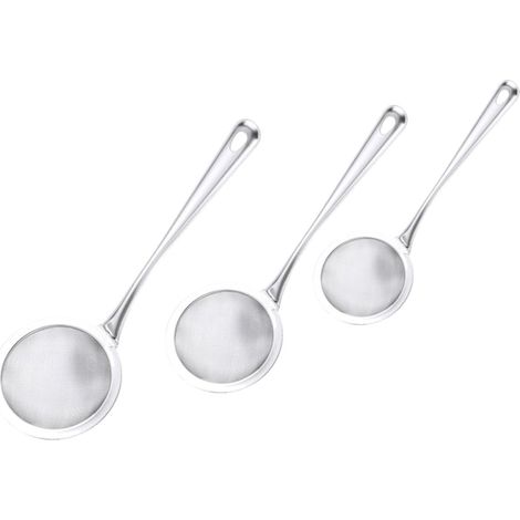 Lot de 3 Écumoires en Acier Inoxydable Poignées Ergonomiques (1/5)