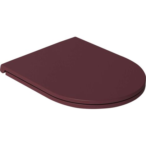 Sapho Isvea Infinity - WC-Sitz Slim, Soft Close, Easy Take, maroon red 40KF0543I (1/5)