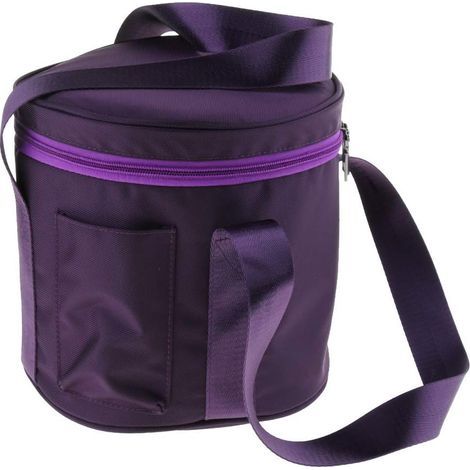 Storage Bag Cotton Bag for 6-14 Inch Crystal Singing Bowl, Portable and Durable - Purple 8 Inch (1/5)