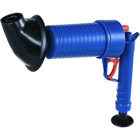 Pistolet déboucheur de canalisations - pour nettoyer les tuyaux de toilettes et les siphons de sol, avec une brosse douce pour enlever les cheveux et les débris, outil de nettoyage des canalisations d (1/4)