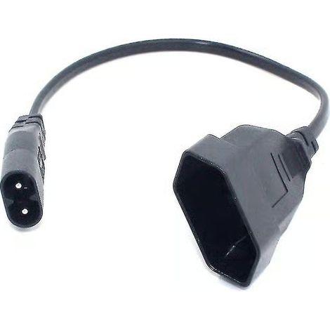 Câble d'alimentation C8 mâle vers Schuko CEE7/16 femelle (prise européenne) pour PDU/UPS, 35 cm -wf (1/5)