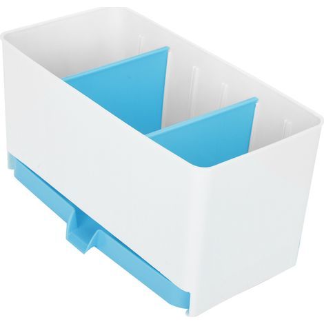 Séparé lavable égouttoir cuisine porte-cuillères boîte rangement baguettes organiseur (Bleu) (1/5)