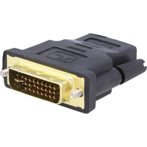Adaptateur DVI-I male vers HDMI femelle noir
