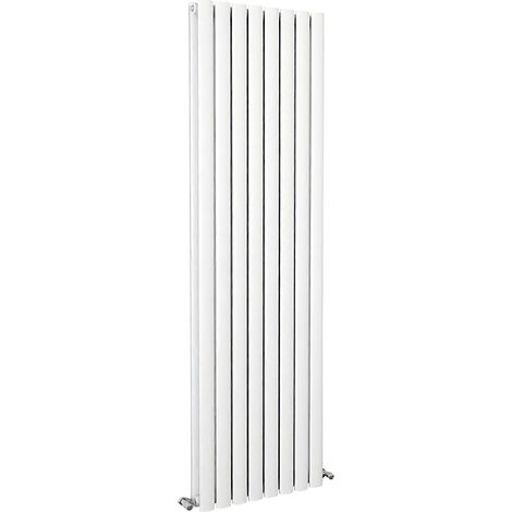 SKY Bathroom Oval Column Radiator Vertical 1600x472mm Double White