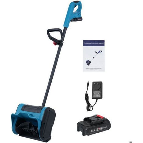 Pelle à neige sans fil, 21 V, souffleuse à neige sans fil 4 Ah, souffleuse à neige avec batterie & Chargeur