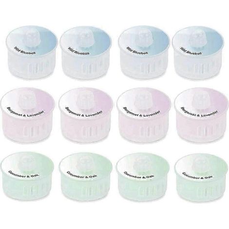 Lot de 12 capsules parfumées désodorisantes compatibles avec ECOVACS Deebot T9 - Parfum rafraîchissant pour la maison et le bureau (1/5)