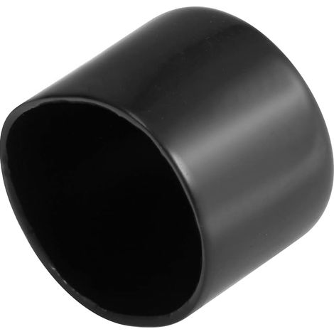 4pcs Caoutchouc Embouts 40mm ID Vinyle Rond Terminal Capuchon Housse Vis Filetage Protections Noir (1/3)