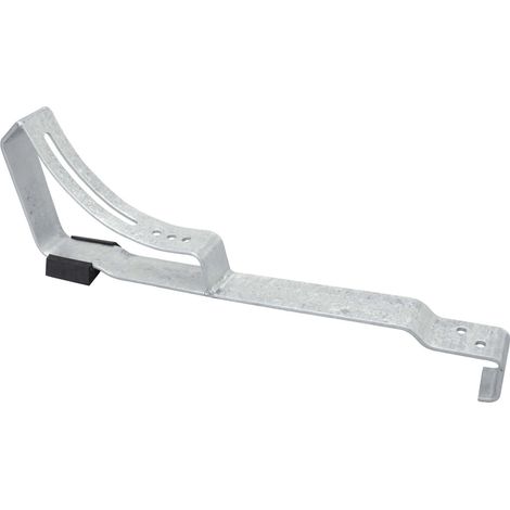 DAPRONA Laufroststütze für Dachtritt und Laufrost, für gewellte Dachziegel, Dachtritte für Schornsteinfeger - verzinkt Silber, 48,5cm
