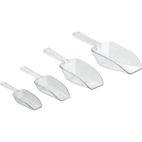 InterDesign 31299EU Mestoli, Set da 4 Pezzi, Plastica, Trasparente, 7x4x19.5 cm (1/4)