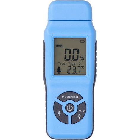 Testeur d'humidité numérique Portable, LCD, détecteur d'humidité du bois, accessoire (bleu) (1/5)